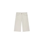 The Frankie Shop Satessa Jorts - Soft Natural - Oversized Minimalist Pants in Ivory - Shop at Luxury Shoes 