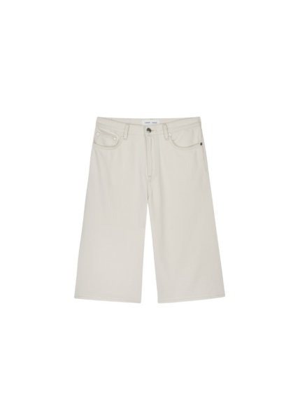 The Frankie Shop Satessa Jorts - Soft Natural - Oversized Minimalist Pants in Ivory - Shop at Luxury Shoes 