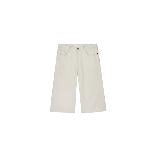 The Frankie Shop Satessa Jorts - Soft Natural - Oversized Minimalist Pants in Ivory - Shop at Luxury Shoes 