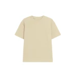 The Frankie Shop Scoob Boxy T-Shirt - Beige - Oversized Minimalist Tops in Beige - Shop at Luxury Shoes 