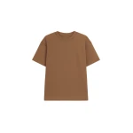 The Frankie Shop Scoob Boxy T-Shirt - Light Brown - Oversized Minimalist Tops in Beige - Shop at Luxury Shoes 