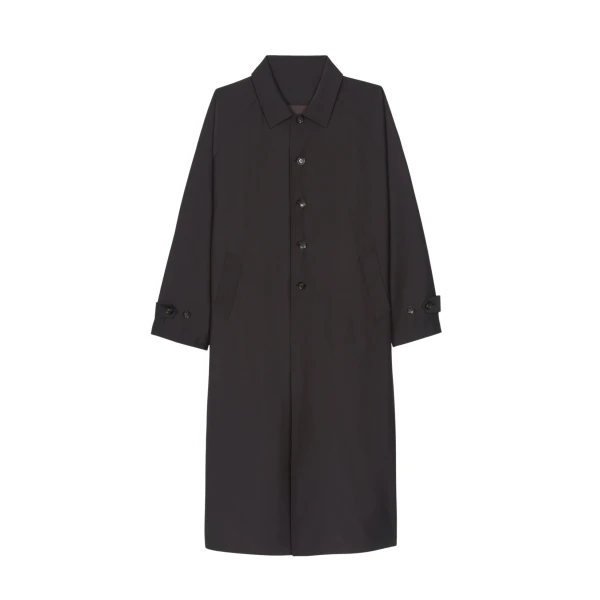 The Frankie Shop Shay Trench Coat - Brown - Oversized Minimalist Coats in Beige - Shop at Luxury Shoes 