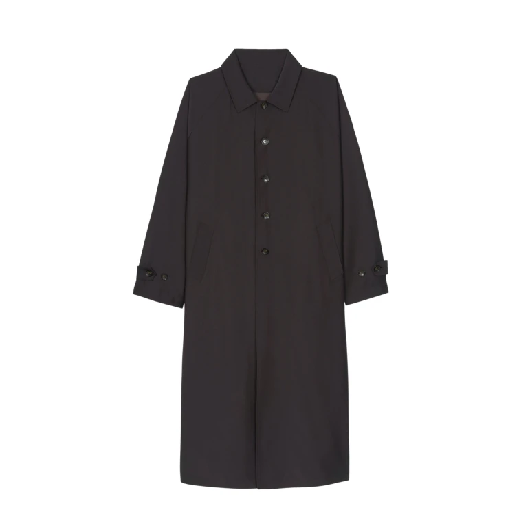 The Frankie Shop Shay Trench Coat - Brown - Oversized Minimalist Coats in Beige - Shop at Luxury Shoes 