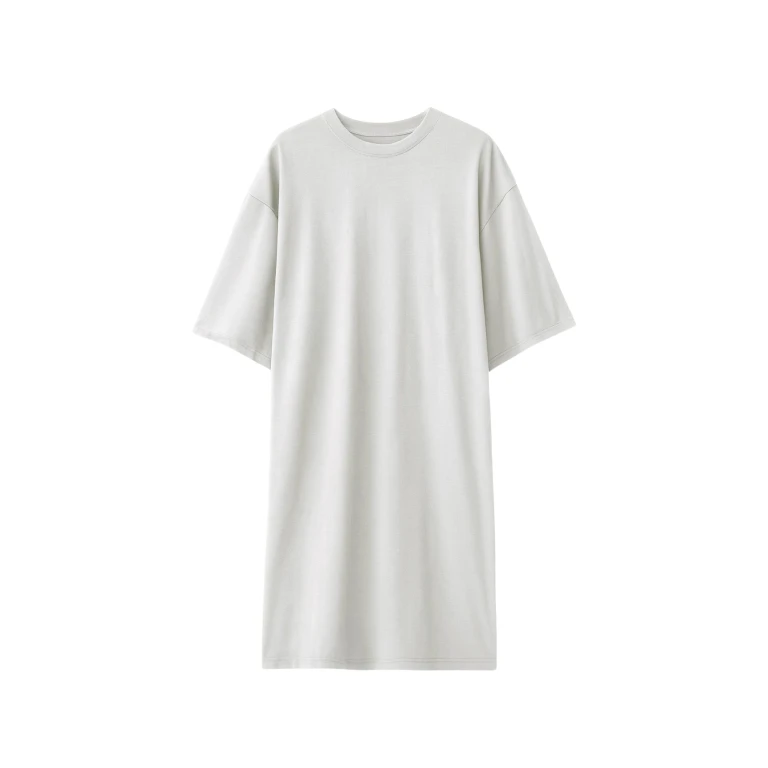 The Frankie Shop Sian Oversized T-Shirt Dress - Slate Grey - Oversized Minimalist Dresses in Grey - Shop at Luxury Shoes 