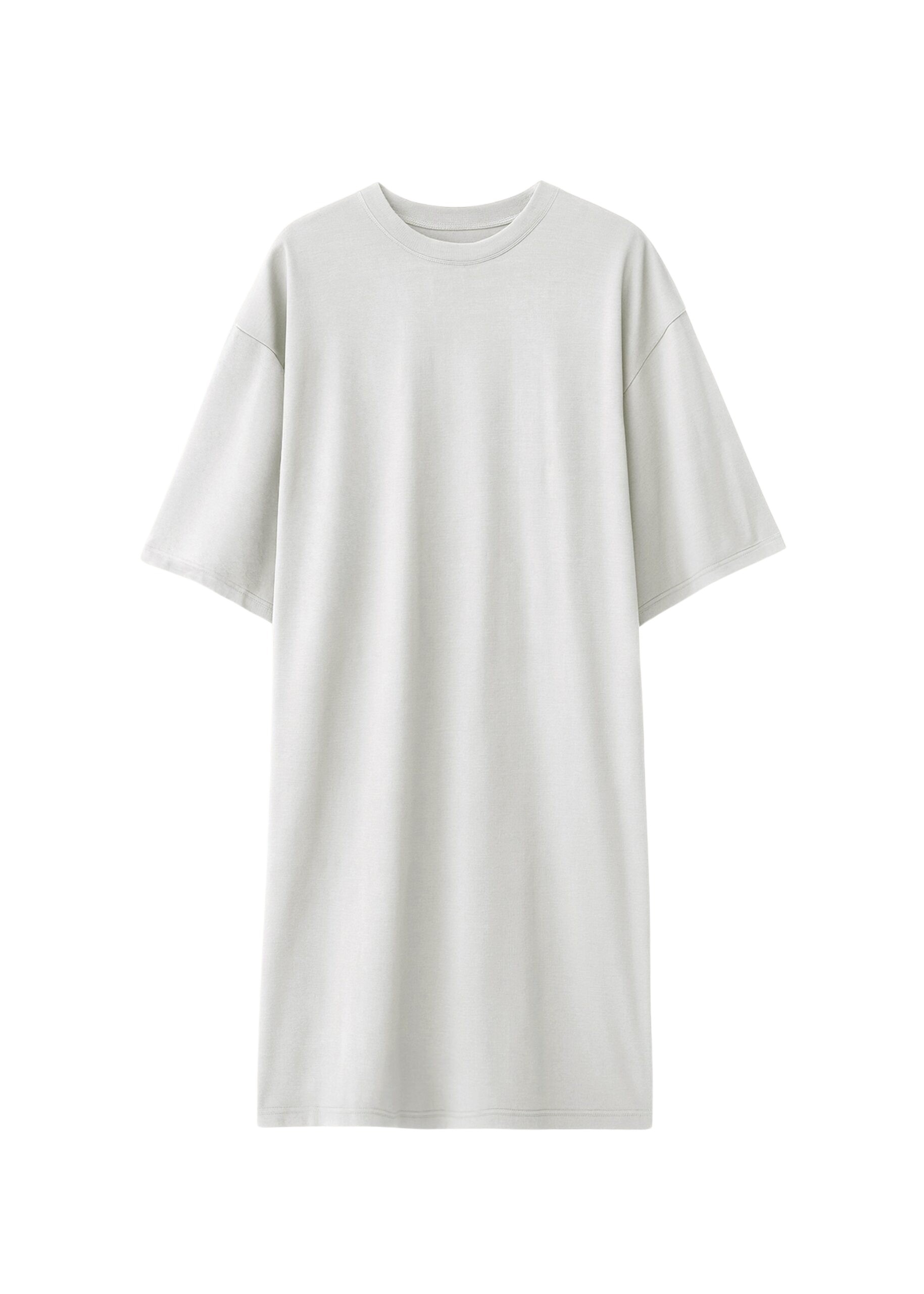 The Frankie Shop Sian Oversized T-Shirt Dress - Slate Grey - Oversized Minimalist Dresses in Grey - Shop at Luxury Shoes 