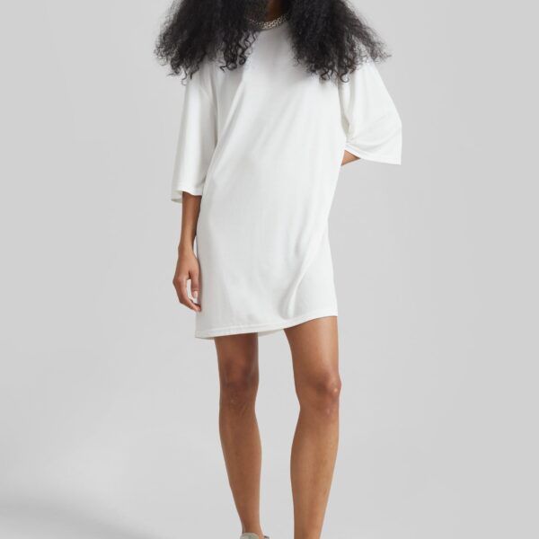 The Frankie Shop Sian Oversized T-Shirt Dress – White, view 2