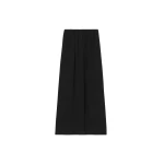 The Frankie Shop Sibena Silk Maxi Skirt - Black - Oversized Minimalist Skirts in Black - Shop at Luxury Shoes 