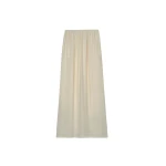 The Frankie Shop Sibena Silk Maxi Skirt - Cement - Oversized Minimalist Skirts in Grey - Shop at Luxury Shoes 