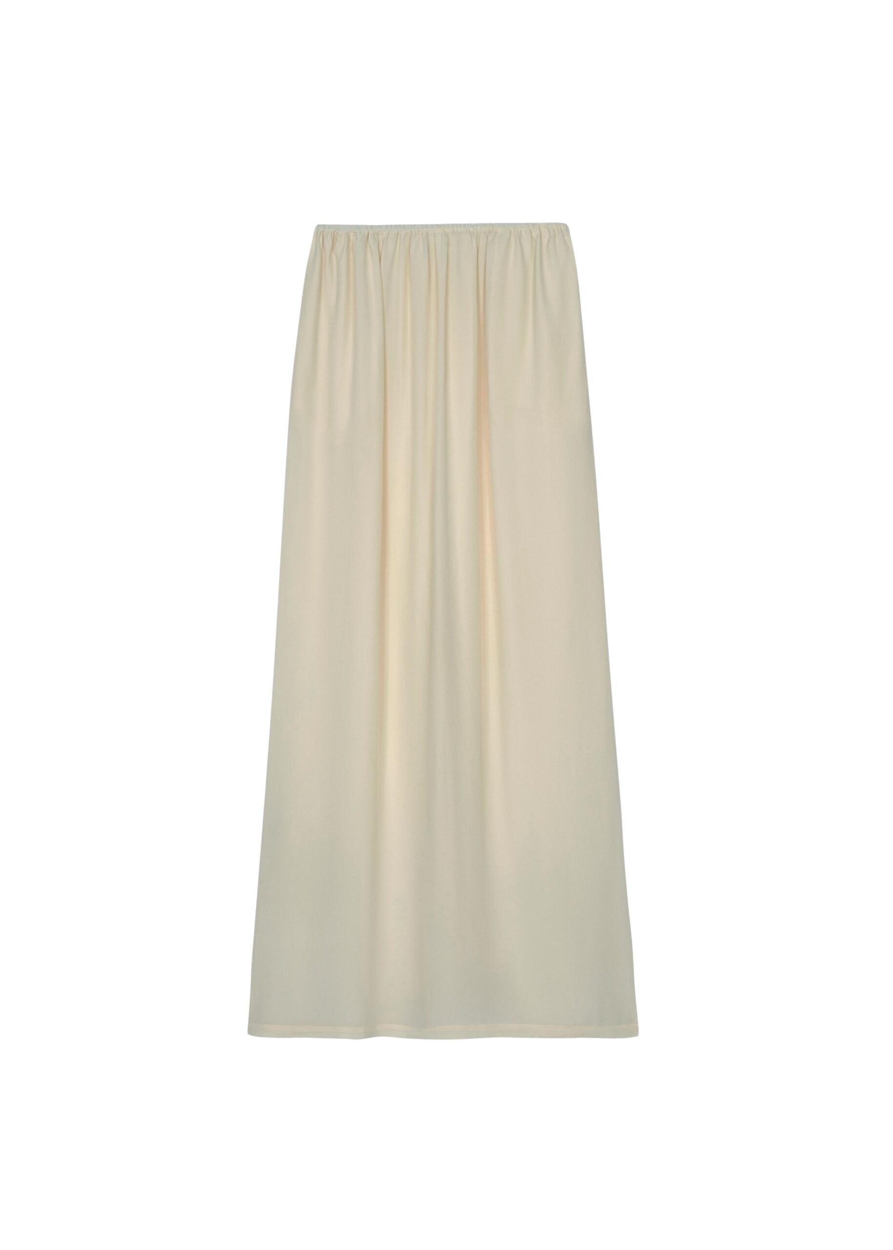 The Frankie Shop Sibena Silk Maxi Skirt - Cement - Oversized Minimalist Skirts in Grey - Shop at Luxury Shoes 