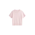 The Frankie Shop Sona Wool Knit Top - Pink - Oversized Minimalist Tops in Pink - Shop at Luxury Shoes 