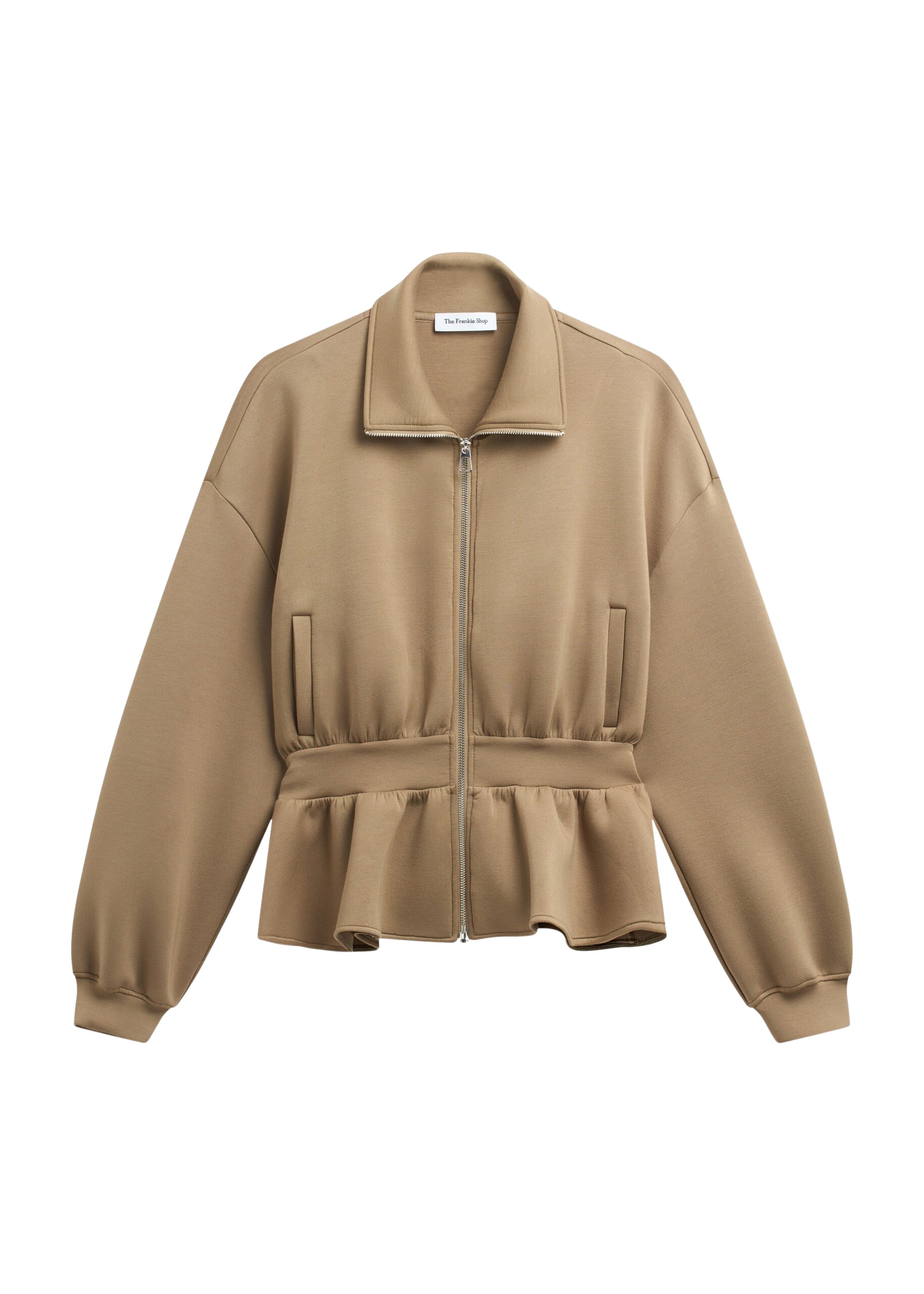 The Frankie Shop Sorelle Peplum Jacket – Camel
