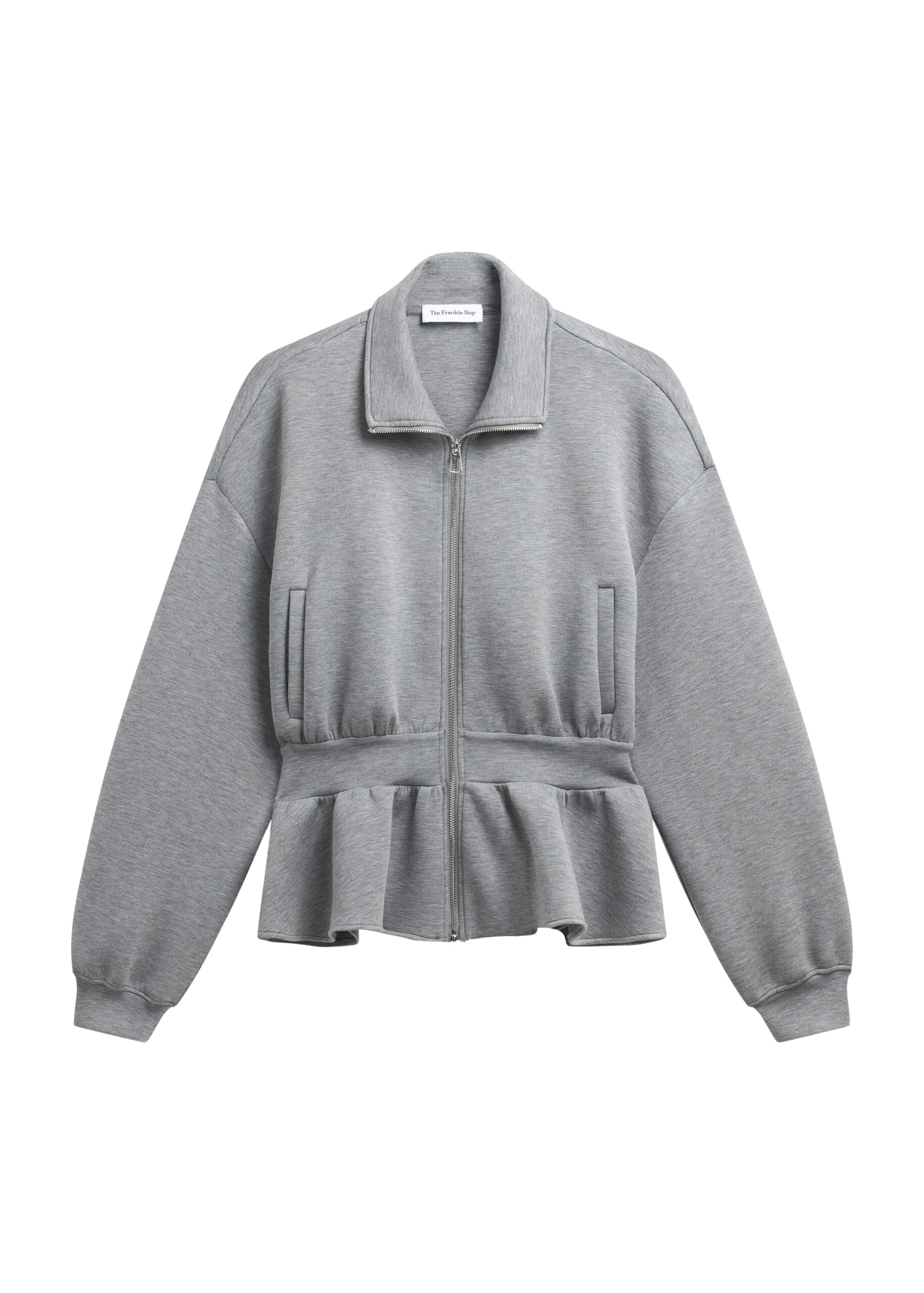 The Frankie Shop Sorelle Peplum Jacket – Grey