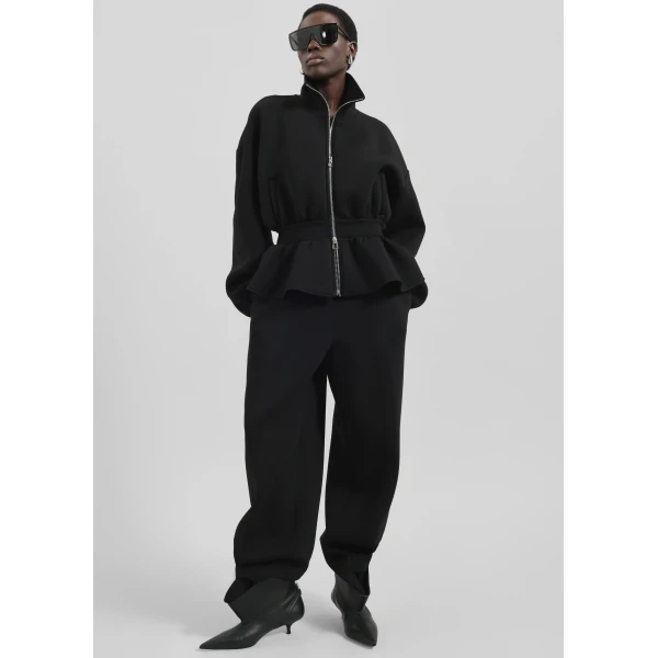 The Frankie Shop Sorelle Sweatpants - Black - Oversized Minimalist Pants in Black - Shop at Luxury Shoes 