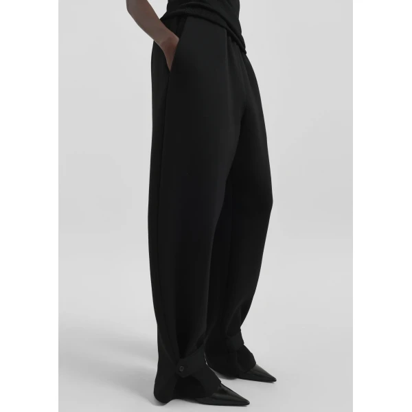 The Frankie Shop Sorelle Sweatpants - Black - Oversized Minimalist Pants in Black - Shop at Luxury Shoes 