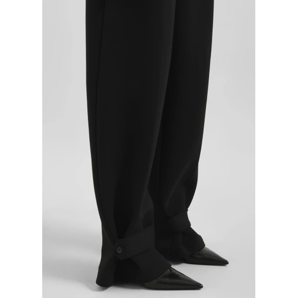 The Frankie Shop Sorelle Sweatpants - Black - Oversized Minimalist Pants in Black - Shop at Luxury Shoes 