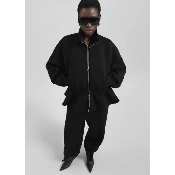 The Frankie Shop Sorelle Sweatpants - Black - Oversized Minimalist Pants in Black - Shop at Luxury Shoes 