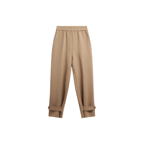 The Frankie Shop Sorelle Sweatpants - Camel - Oversized Minimalist Pants in Beige - Shop at Luxury Shoes 
