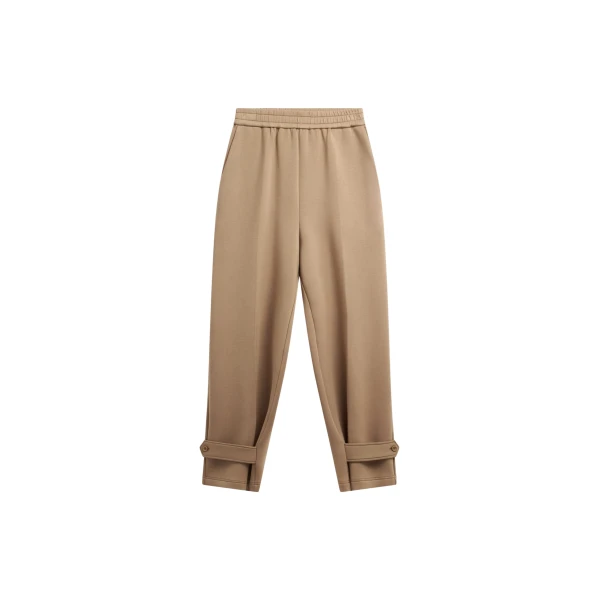The Frankie Shop Sorelle Sweatpants - Camel - Oversized Minimalist Pants in Beige - Shop at Luxury Shoes 