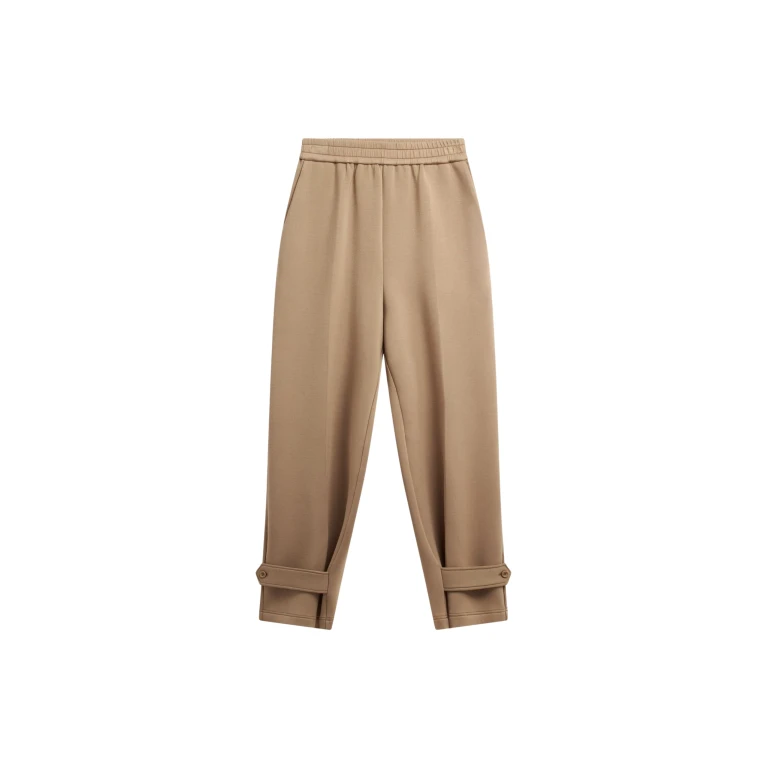 The Frankie Shop Sorelle Sweatpants - Camel - Oversized Minimalist Pants in Beige - Shop at Luxury Shoes 