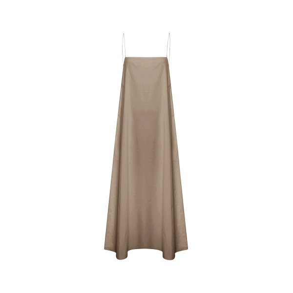 The Frankie Shop Square Cami Sundress - Birch - Oversized Minimalist Dresses in Beige - Shop at Luxury Shoes 