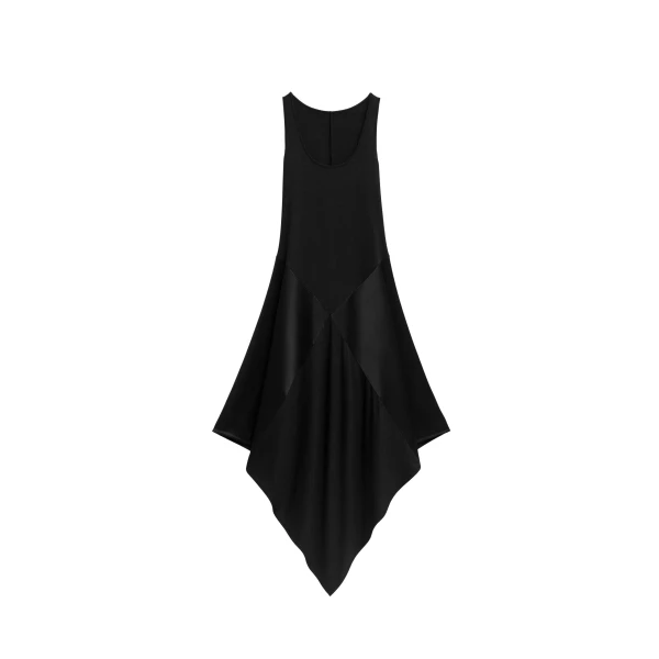 The Frankie Shop Square Dress - Black - Oversized Minimalist Dresses in Black - Shop at Luxury Shoes 