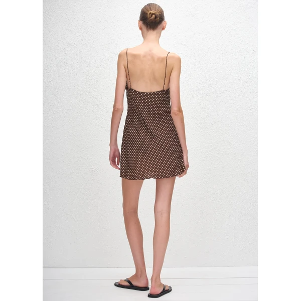 The Frankie Shop Square Slip Mini Dress – Polka Dot, view 5