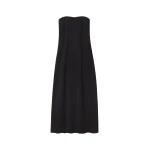The Frankie Shop Strapless Dress - Black - Oversized Minimalist Dresses in Black - Shop at Luxury Shoes 