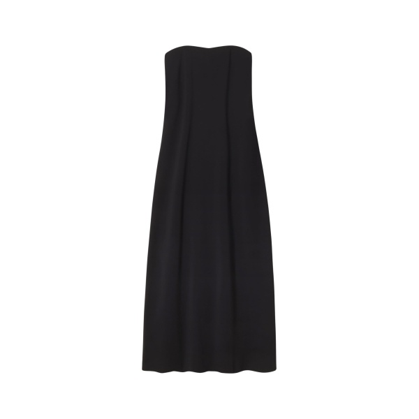 The Frankie Shop Strapless Dress - Black - Oversized Minimalist Dresses in Black - Shop at Luxury Shoes 