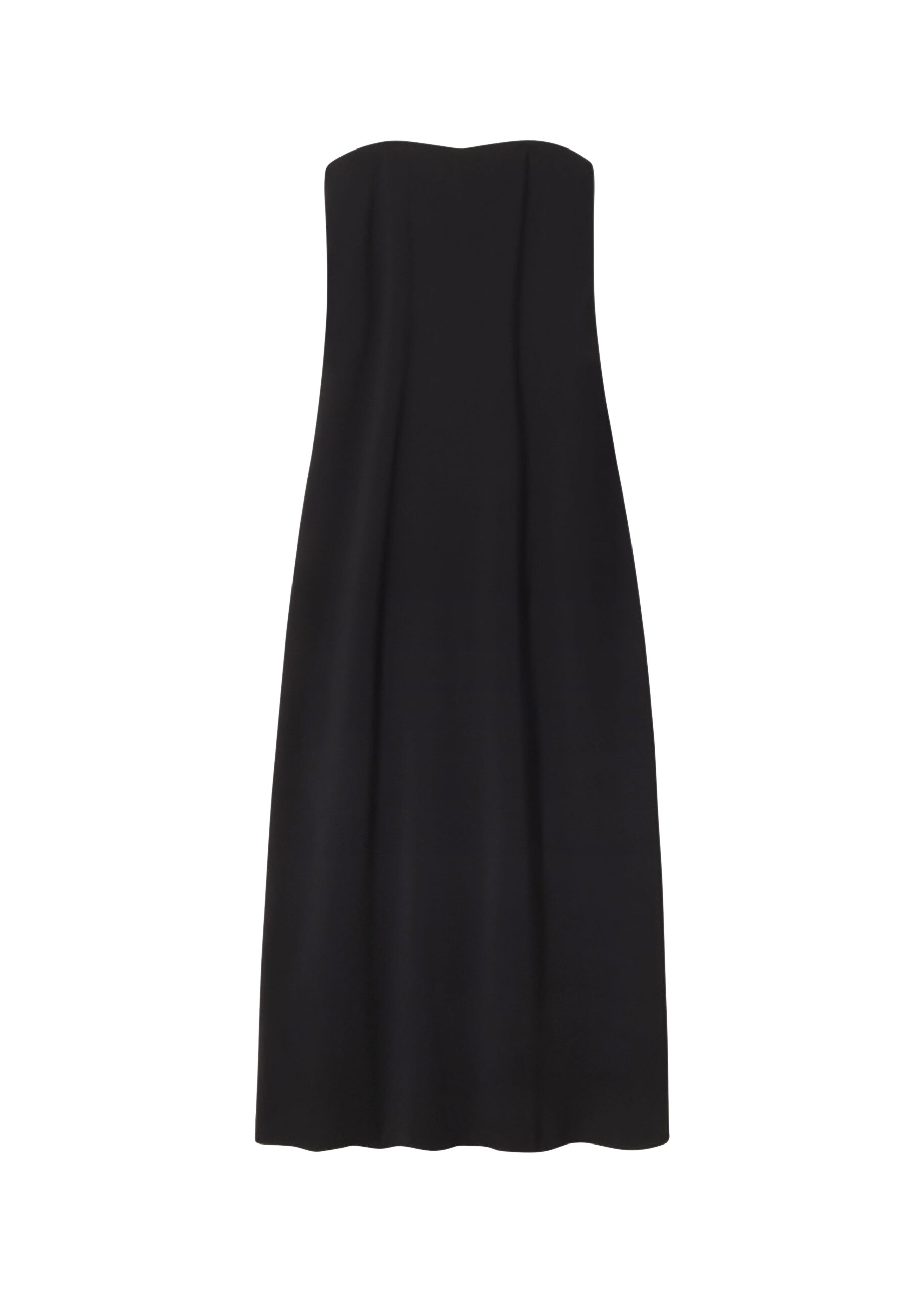 The Frankie Shop Strapless Dress - Black - Oversized Minimalist Dresses in Black - Shop at Luxury Shoes 