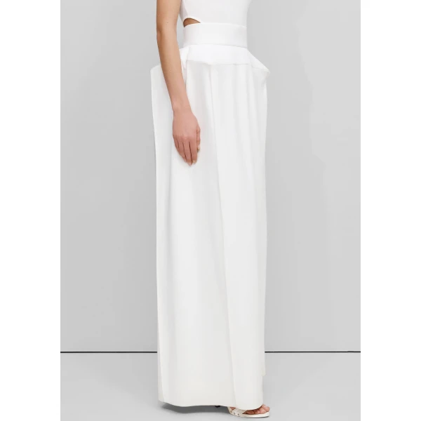 The Frankie Shop Structured Skirt - Ivory - Oversized Minimalist Skirts in Ivory - Shop at Luxury Shoes 