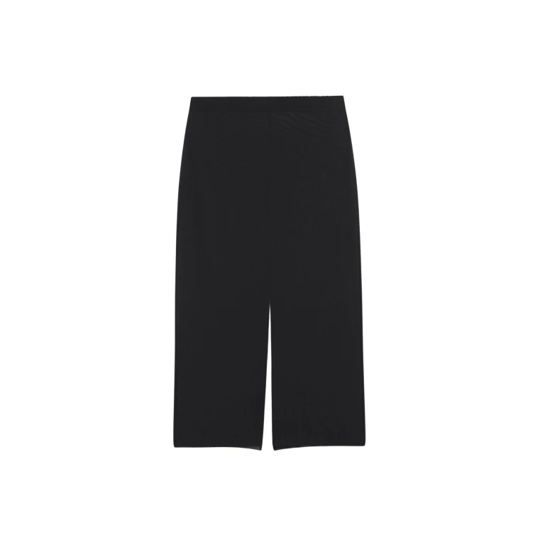 The Frankie Shop Suva Sheer Skirt - Black - Oversized Minimalist Skirts in Black - Shop at Luxury Shoes 