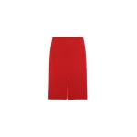 The Frankie Shop Suva Sheer Skirt - Red - Oversized Minimalist Skirts in Red - Shop at Luxury Shoes 