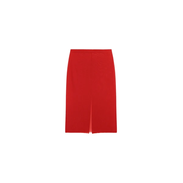 The Frankie Shop Suva Sheer Skirt - Red - Oversized Minimalist Skirts in Red - Shop at Luxury Shoes 