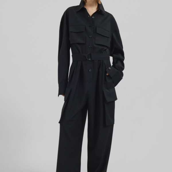 The Frankie Shop Suzie Jumpsuit – Black, view 3