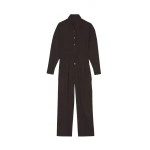 The Frankie Shop Suzie Jumpsuit - Brown - Oversized Minimalist Jumpsuit in Beige - Shop at Luxury Shoes 