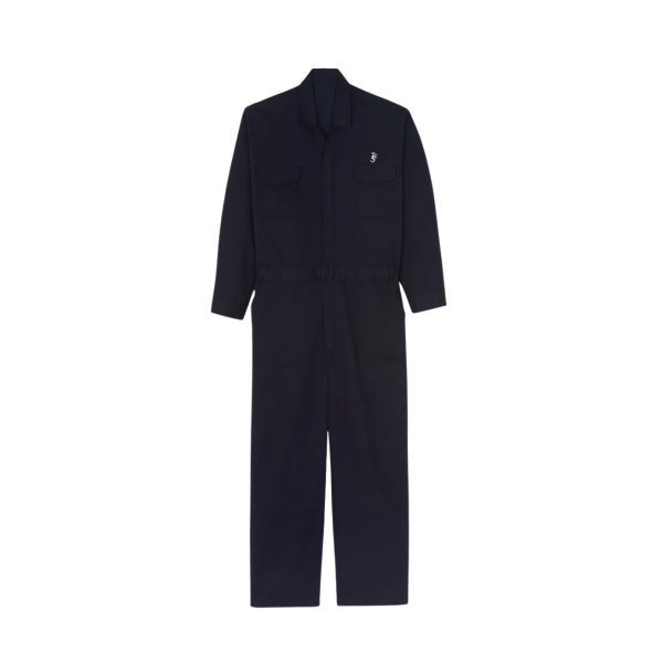 The Frankie Shop TFS Oversized Boiler Suit - Navy - Oversized Minimalist Jumpsuit in Blue - Shop at Luxury Shoes 