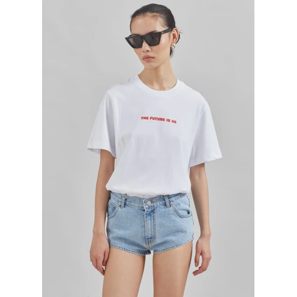 The Frankie Shop TFS x Housing Works T-Shirt - White - Oversized Minimalist Tops in White - Shop at Luxury Shoes 