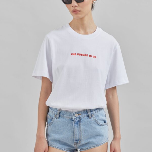 The Frankie Shop TFS x Housing Works T-Shirt – White Top, view 2