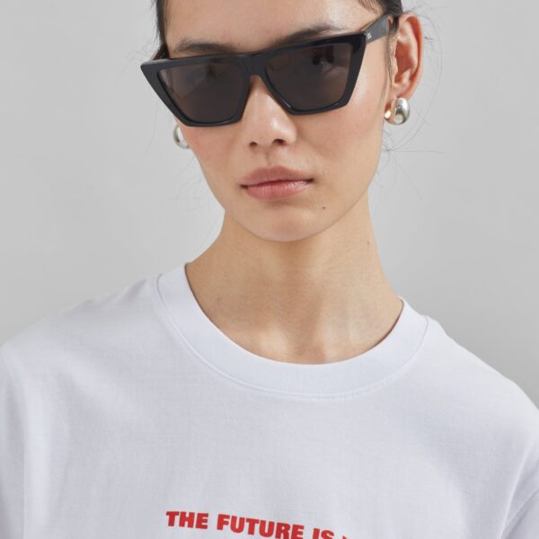 The Frankie Shop TFS x Housing Works T-Shirt – White Top, view 3