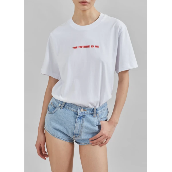 The Frankie Shop TFS x Housing Works T-Shirt - White - Oversized Minimalist Tops in White - Shop at Luxury Shoes 