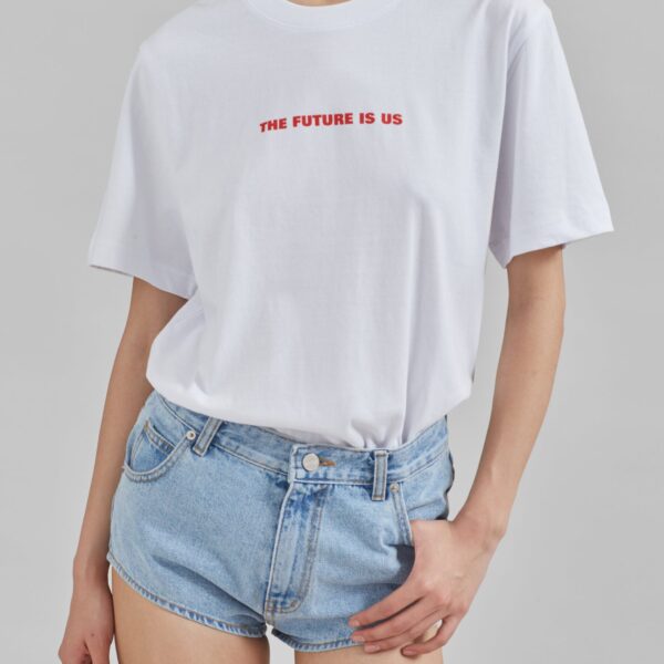 The Frankie Shop TFS x Housing Works T-Shirt – White Top, view 4