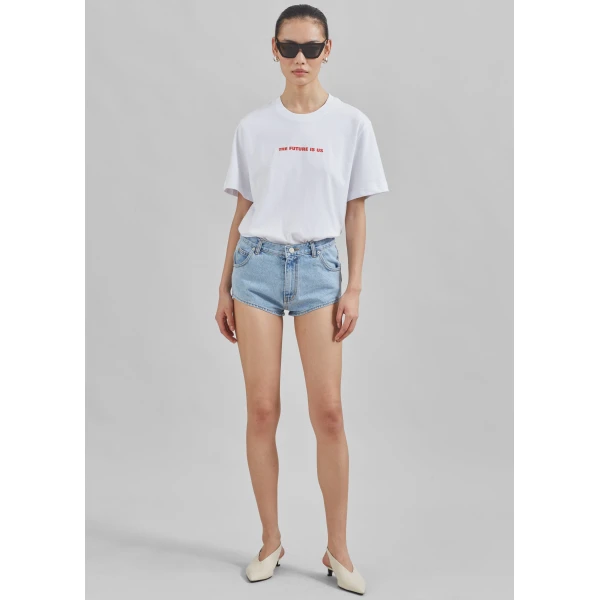 The Frankie Shop TFS x Housing Works T-Shirt - White - Oversized Minimalist Tops in White - Shop at Luxury Shoes 