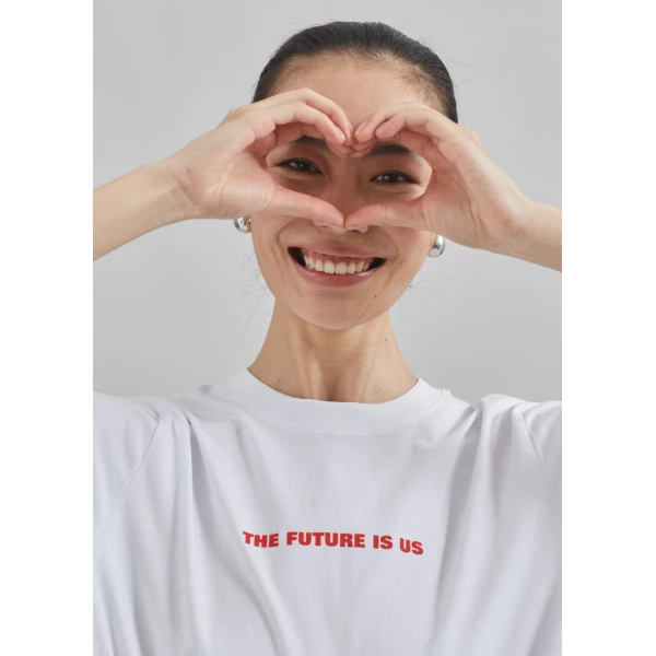 The Frankie Shop TFS x Housing Works T-Shirt - White - Oversized Minimalist Tops in White - Shop at Luxury Shoes 