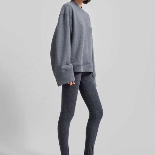 The Frankie Shop Talia Sweatshirt – Dark Grey Top, view 5