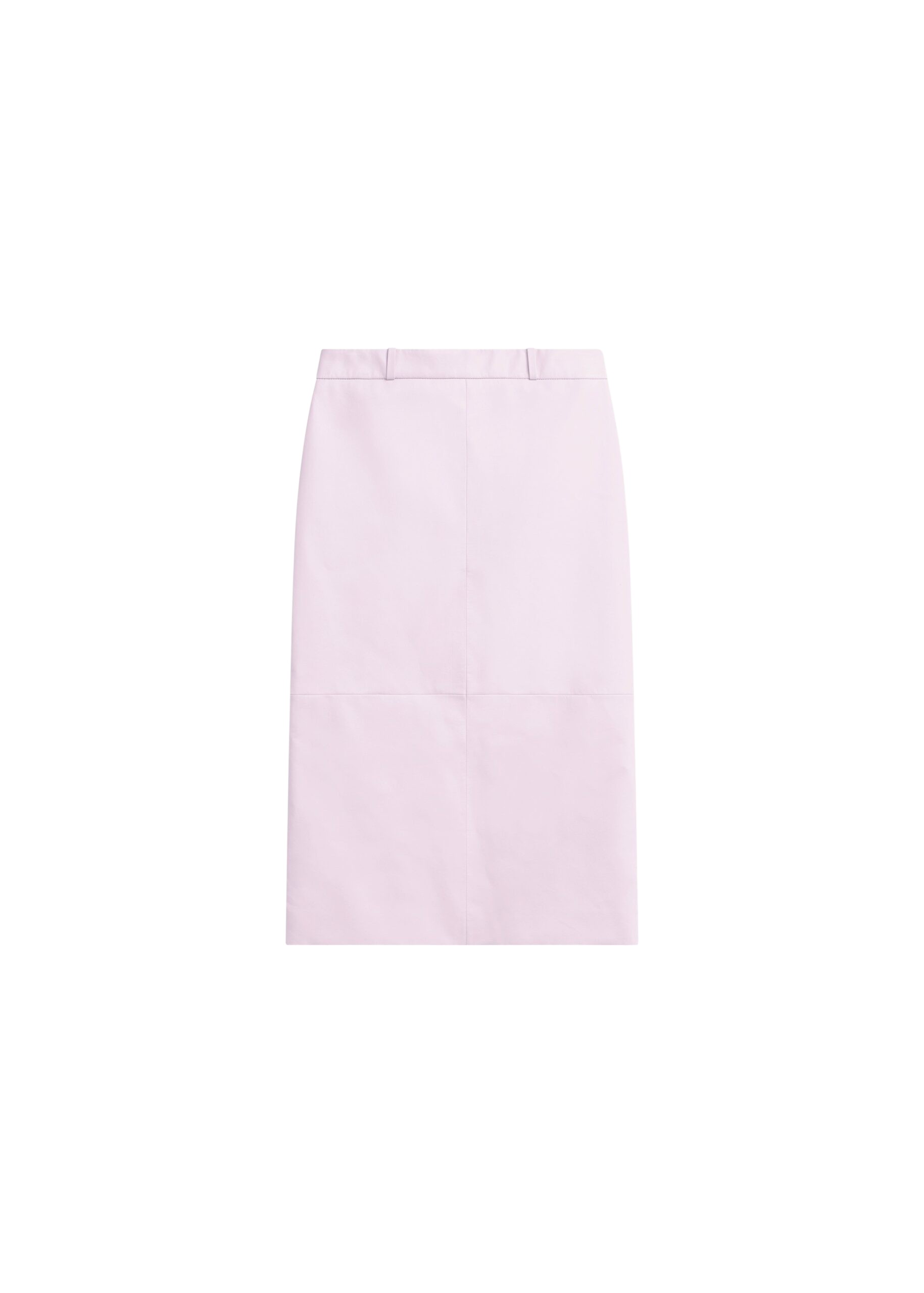 The Frankie Shop Taney Leather Pencil Skirt - Faded Pink - Oversized Minimalist Skirts in Pink - Shop at Luxury Shoes 