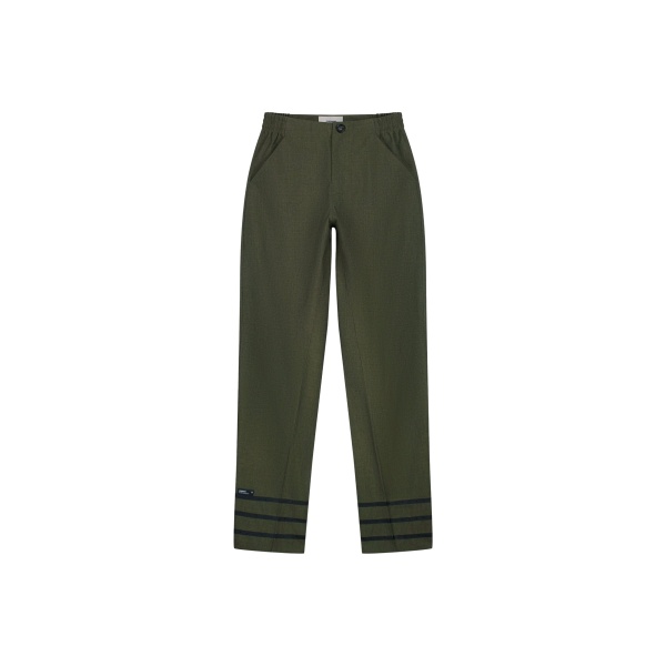 The Frankie Shop Technical Tailored Pants - Green - Oversized Minimalist Pants in Green - Shop at Luxury Shoes 