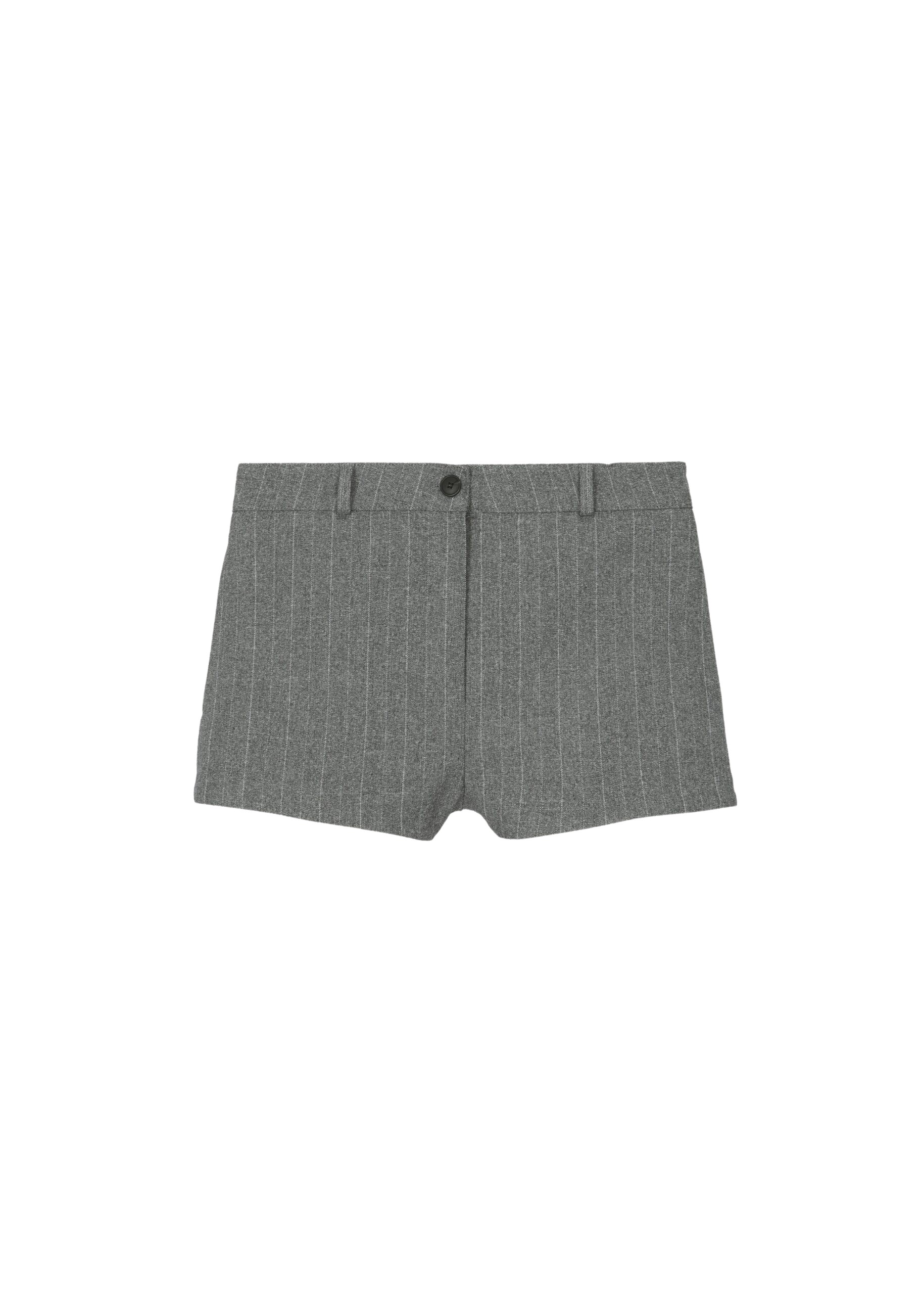 The Frankie Shop Tenby Striped Hot Pants – Grey Melange
