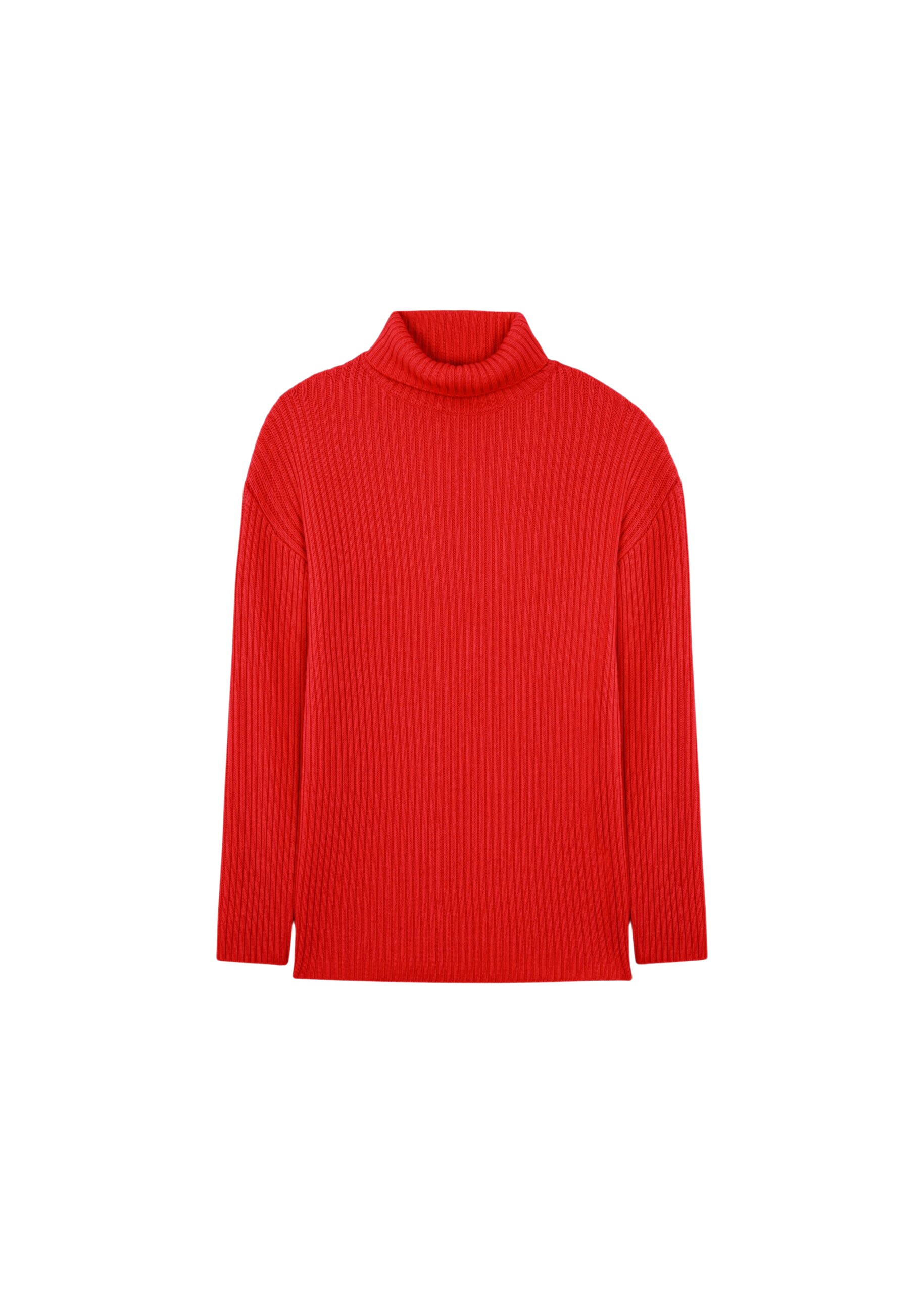 The Frankie Shop Thelma Ribbed Sweater Dress – Red