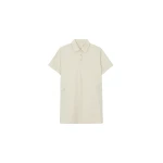 The Frankie Shop Tilba Polo Mini Dress - Beige - Oversized Minimalist Dresses in Beige - Shop at Luxury Shoes 