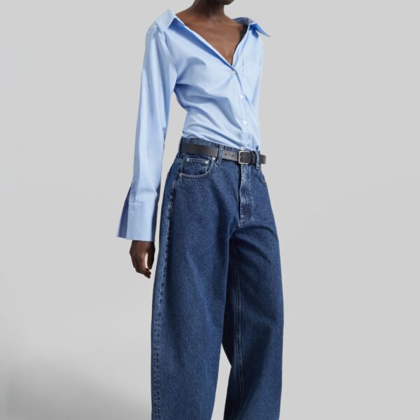 The Frankie Shop Tiona Fitted Shirt – Light Blue, view 3
